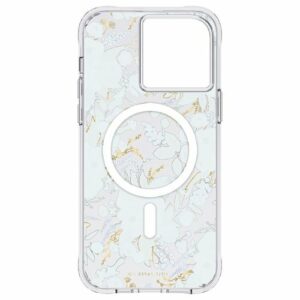 Rifle Paper - Antimicrobial Hardshell Case with MagSafe for Apple iPhone 14 Pro Max - Garden Party Blue