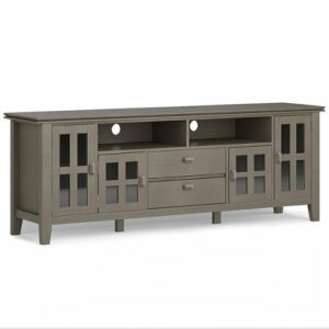 Simpli Home - Artisan 72 inch TV Media Stand - Farmhouse Grey