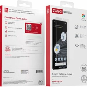 ZAGG - InvisibleShield Fusion Hybrid Screen Protector for Google Pixel 7 Pro