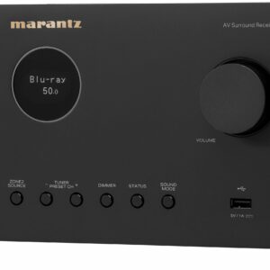 Marantz - Cinema 60 100W 7.2-Ch Bluetooth Capable with HEOS 8K Ultra HD HDR Compatible A/V Home Theater Receiver with Alexa - Black