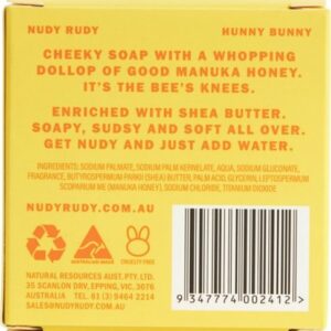 Nudy Rudy - Bar Soap - Hunny Bunny - White