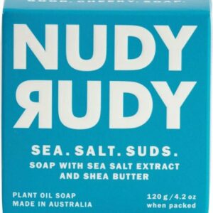 Nudy Rudy - Bar Soap- Sea Salt Suds - White