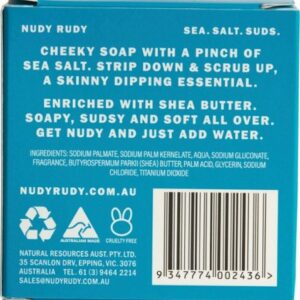 Nudy Rudy - Bar Soap- Sea Salt Suds - White