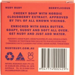 Nudy Rudy - Bar Soap - Berrylicious - White