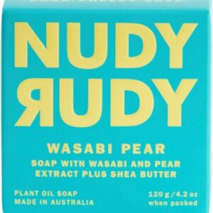 Nudy Rudy - Bar Soap - Wasabi Pear - White