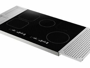 Sharp - 30" Built-In Induction Cooktop Side Accessories Included - Black