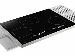 Sharp - 30" Built-In Induction Cooktop Side Accessories Included - Black