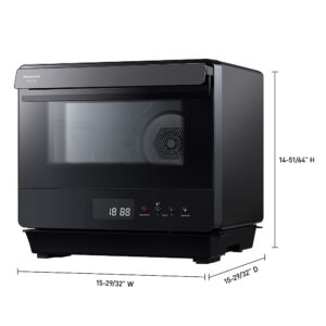 Panasonic - HomeCHEF .7 Cu. Ft. 7-in-1 Compact Oven with Steam and Convection - Black