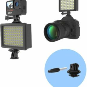 Digipower - Water-resistant Professional Video Light with Built-in Power Bank - Black