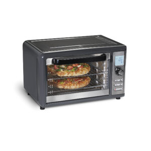 Hamilton Beach - Sure-Crisp XL 1.12 Cu. Ft. Air Fryer Digital Toaster Oven - GREY