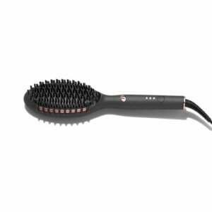 T3 - Edge Heated Smoothing & Straightening Brush for Styling - Metallic Graphite