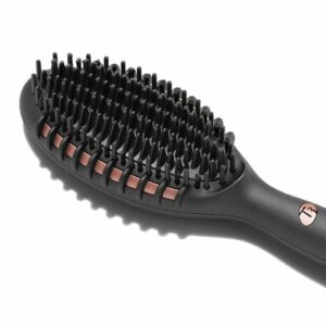 T3 - Edge Heated Smoothing & Straightening Brush for Styling - Metallic Graphite