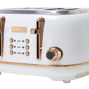 Haden - Heritage 4 Slice Toaster - Ivory/Copper