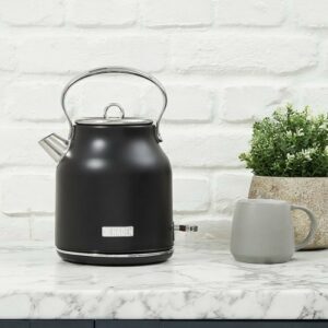 Haden - Heritage Electric Kettle - Black/Chrome