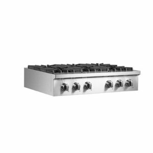 Forno Appliances - Cossato 36" Built-In Gas Cooktop with 6 Sealed Burners and LP Conversion Kit - Stainless Steel