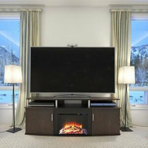 Ameriwood Home - Carson Electric Fireplace TV Console - Cherry