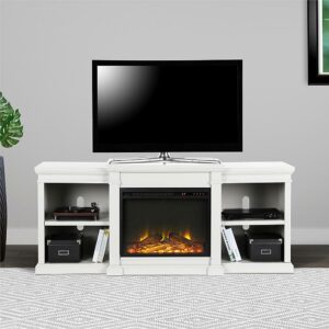 Ameriwood Home - Manchester Electric Fireplace TV Stand - White