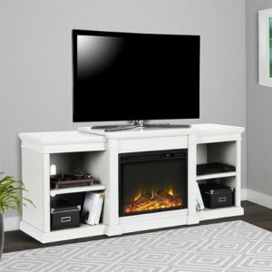 Ameriwood Home - Manchester Electric Fireplace TV Stand - White