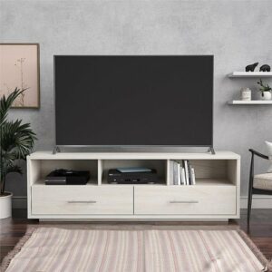 Ameriwood Home - Clark TV Stand for TVs up to 70" - Ivory Oak