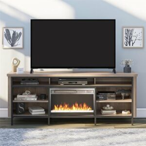 Ameriwood Home - Danton Electric Fireplace TV Console - Walnut