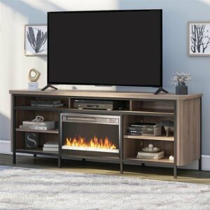 Ameriwood Home - Danton Electric Fireplace TV Console - Walnut