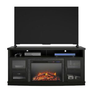 Ameriwood Home - Ayden Park Fireplace TV Stand (65") - Black Oak