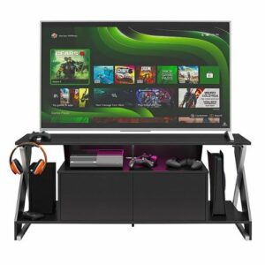 Ntense - Xtreme Gaming Console & TV Stand - Black