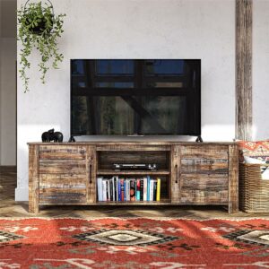 Ameriwood Home - Montana Ranch TV Stand(70") - Weathered Oak