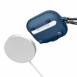 Insignia™ - Silicone Case for Apple AirPods Pro (2nd generation) (USB-C and Lightning) - Blue