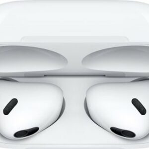 Apple - Geek Squad Certified Refurbished AirPods (3rd generation) with Lightning Charging Case - White