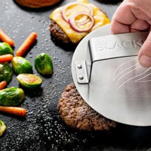 Blackstone - 8-in. Round Smash and Sear Burger Press with Handle - Silver