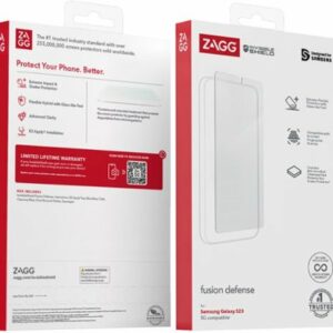 ZAGG - InvisibleShield Fusion Defense Flexible Hybrid Screen Protector for Samsung Galaxy S23