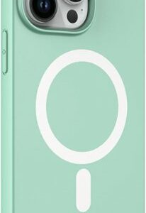 AMPD - Real Feel Soft Case with MagSafe for Apple iPhone 14 Pro Max - Pastel Green