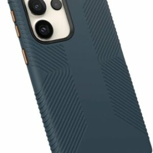 Speck - Presidio2 Grip Case for Samsung Galaxy S23 Ultra - Charcoal Grey/Cool Bronze/White