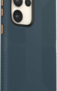 Speck - Presidio2 Grip Case for Samsung Galaxy S23 Ultra - Charcoal Grey/Cool Bronze/White