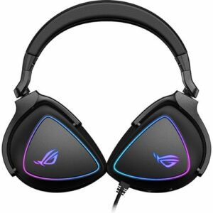 ASUS - ROG Delta S Wired Gaming Headset for PC, MAC, Switch, Playstation, and others with AI noise-canceling mic - Black