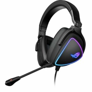 ASUS - ROG Delta S Wired Gaming Headset for PC, MAC, Switch, Playstation, and others with AI noise-canceling mic - Black