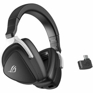 ASUS - ROG Delta S Wireless Over-the-Ear Headphones with AI Noise Cancelation - Black