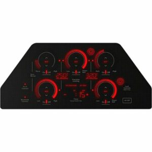 Café - 36" Electric Built In Cooktop, Customizable - Black