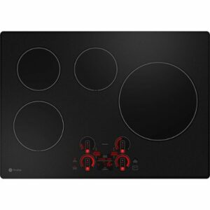 GE Profile - 30" Electric Built In Cooktop - Black