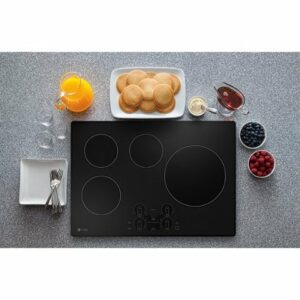 GE Profile - 30" Electric Built In Cooktop - Black