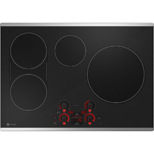 GE Profile - 30" Electric Built In Cooktop - Stainless Steel