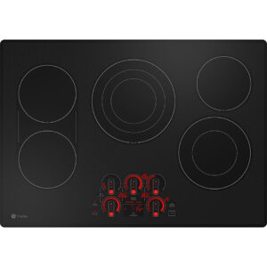 GE Profile - 30" Electric Built In Cooktop - Black