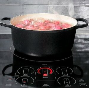 GE Profile - 36" Electric Built In Cooktop - Black