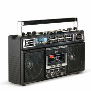 QFX - Radio/Cassette to MP3 Boombox Converter - Black