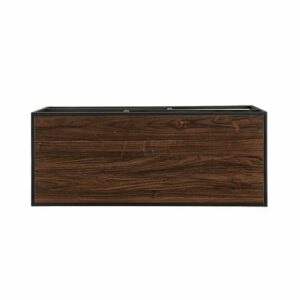 Walker Edison - Industrial TV Stand - Dark Walnut