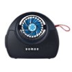 QFX - Bluetooth Radio with Flashlight and Fan - Black