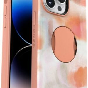 OtterBox - OtterGrip Symmetry Series Hard Shell for Apple iPhone 14 Pro Max - Peaches