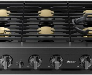 Dacor - Transitional 36" Built-In Gas Rangetop with 6 Burners - Graphite Steel