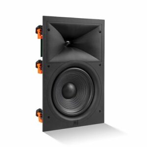 JBL - Stage In-Wall Loudspeaker with 1" Aluminum Dome Tweeter and 8" Polycellulose Cone Woofer - black